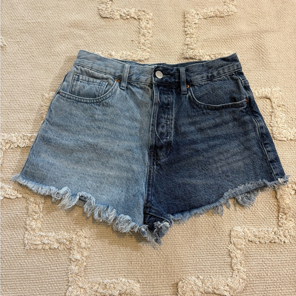 PacSun Two-Tone Denim Shorts